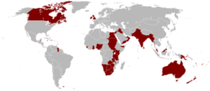 British Empire at its territorial peak in 1921