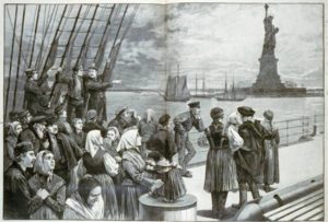 New York City was home to Ellis Island, the location in which immigrants were to be processed for clearance to enter the country.